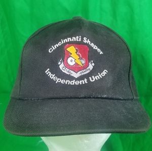 Vtg Snapback Cincinnati Shaper Union Hat beat up